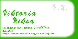 viktoria miksa business card